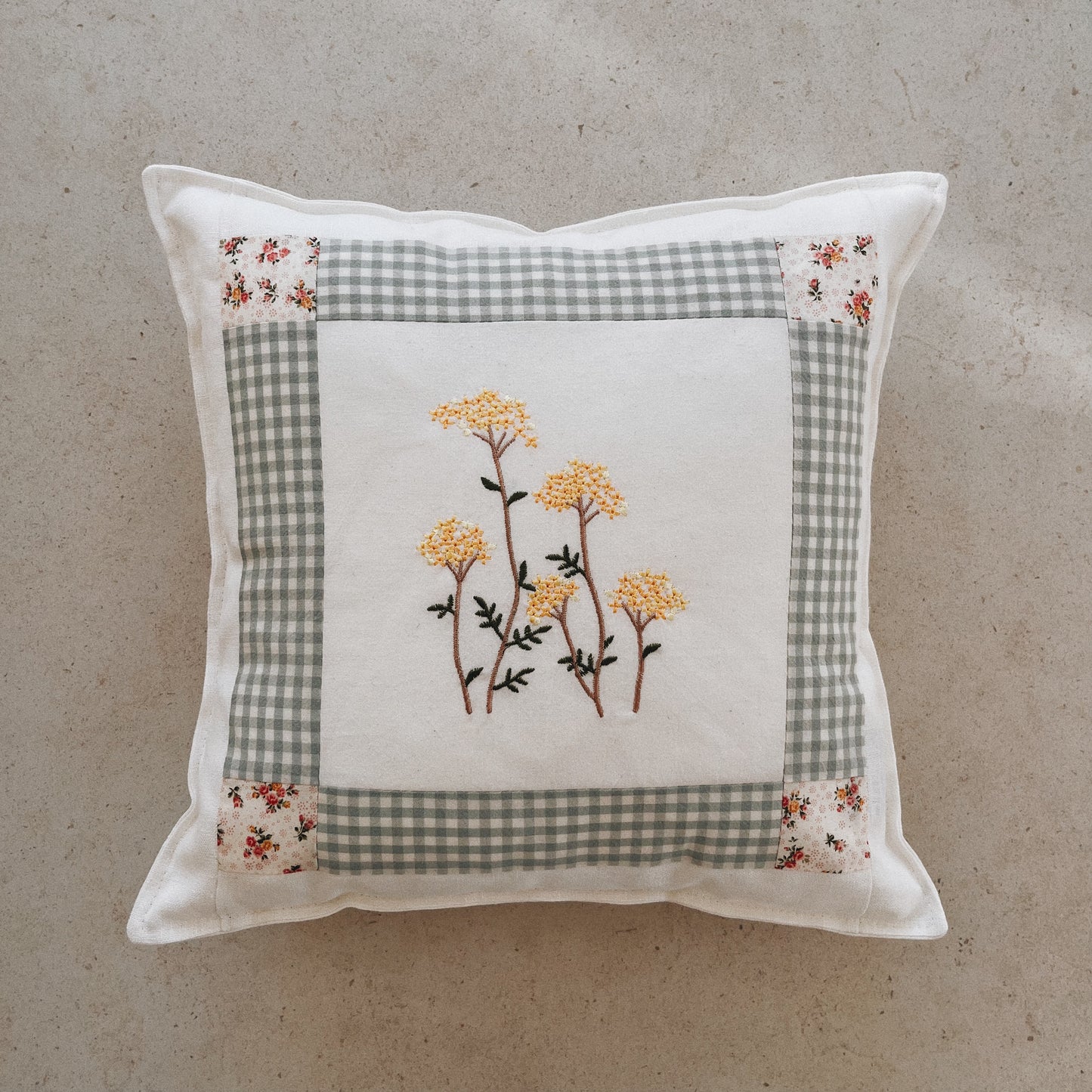 Coussin patchwork sur mesure