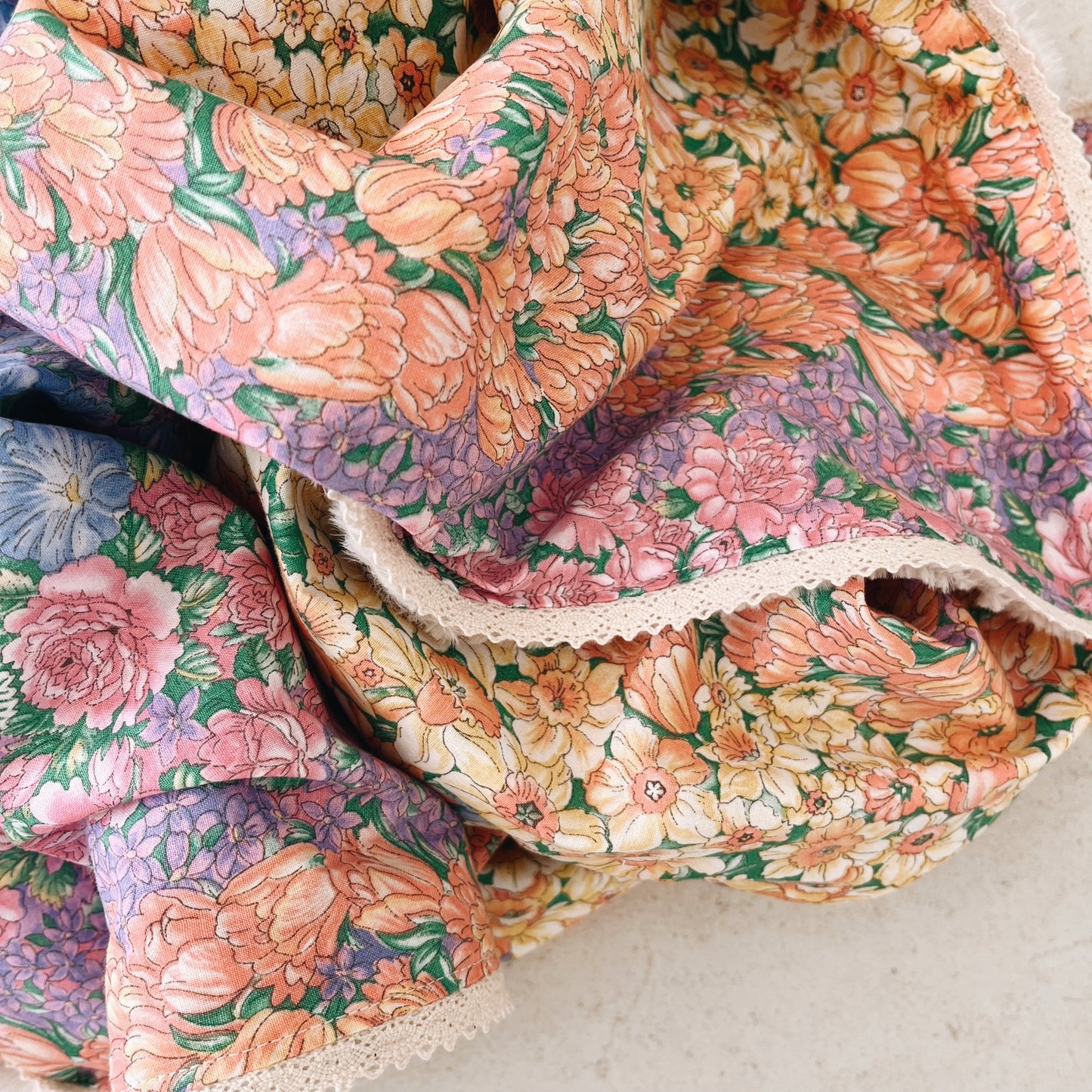 Couverture minky dentelle Mexico