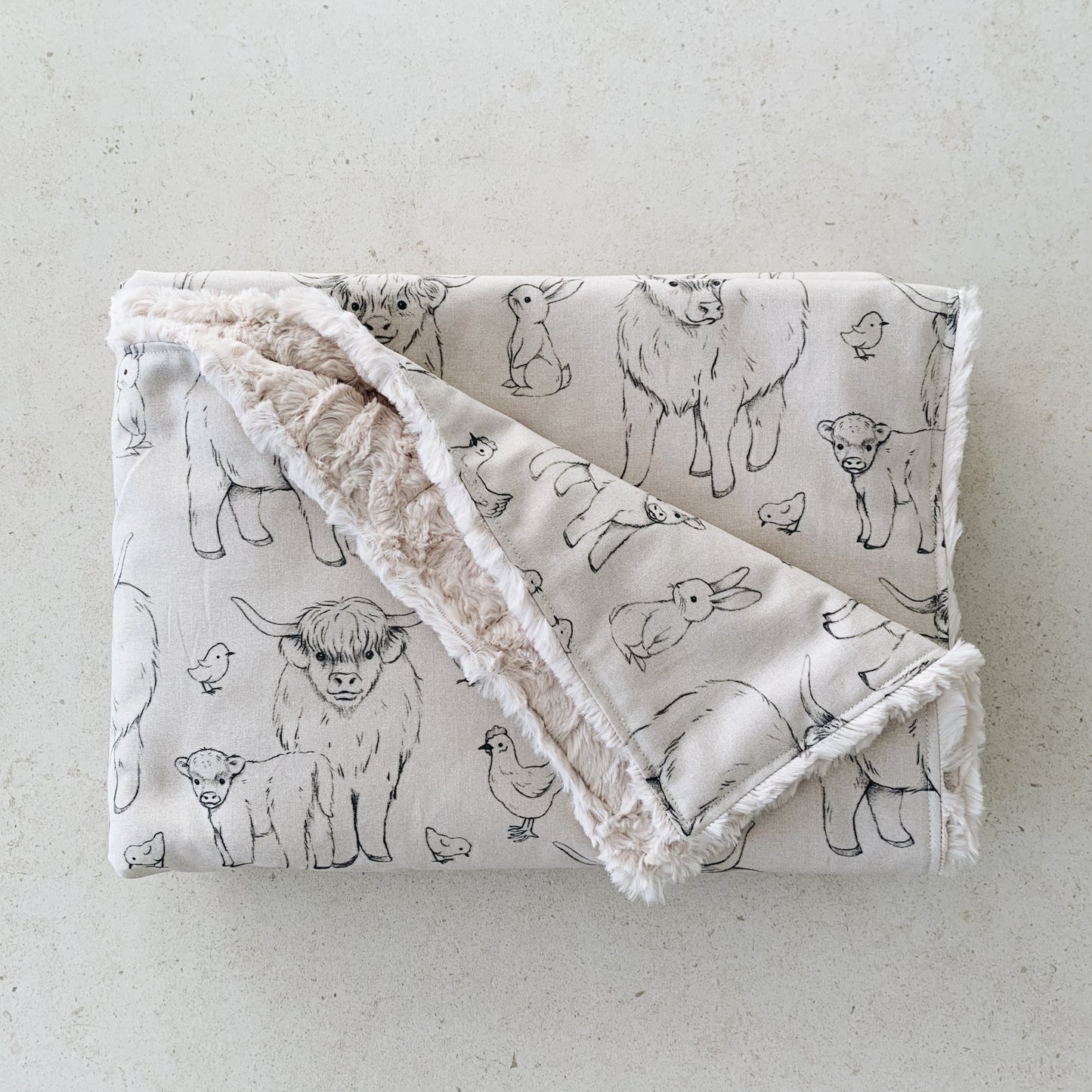 Couverture minky Glencoe