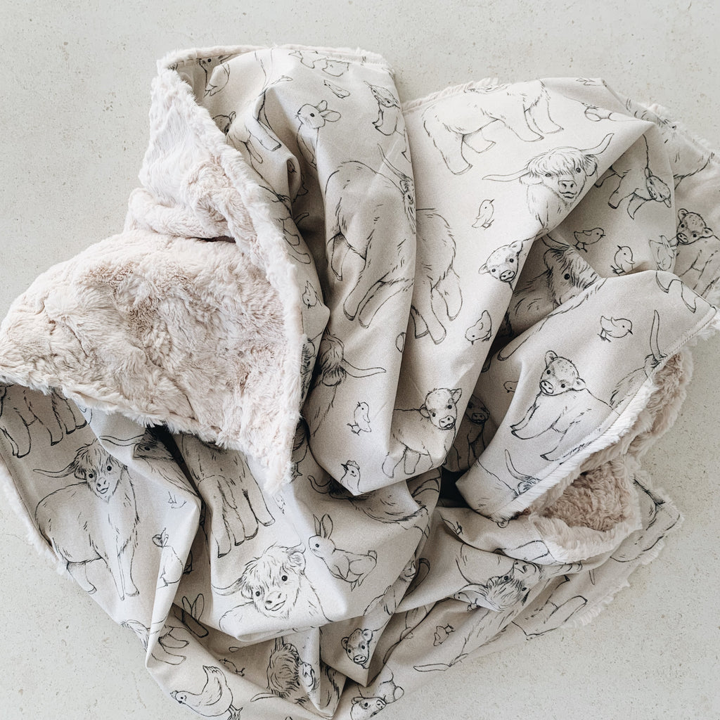 Couverture minky Glencoe